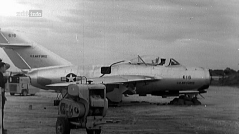 MiG-15 beim amerikanischen Waffentest