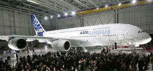 A380 beim Pressetremin