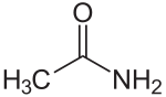 Strukturformel von Acetamid