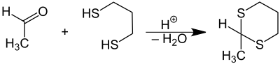 Dithioacetal-Synthese