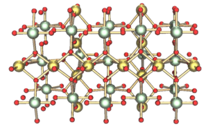 Kristallstruktur von γ-Urantrioxid