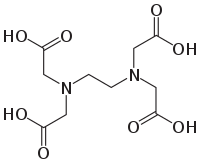 Strukturformel von Ethylendiamintetraessigsäure