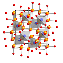 Kristallstruktur von Thénards Blau