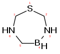 1,3,6,4-Thiadiazaborepan, nicht 1,3,6,4-Thiadiazaboraepan