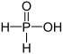 Phosphinsäure - Hypophosphorous acid.svg