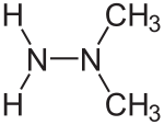 Struktur von 1,1-Dimethylhydrazin