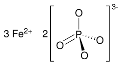 Kristallstruktur von Eisen(II)-phosphat