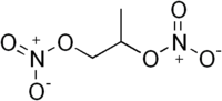 Strukturformel von Propylenglycoldinitrat